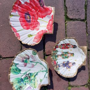 ML hand geschilderde schelpen